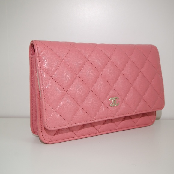 CHANEL 22C Pink Caviar Wallet on Chain NEW - Picture 6 of 10